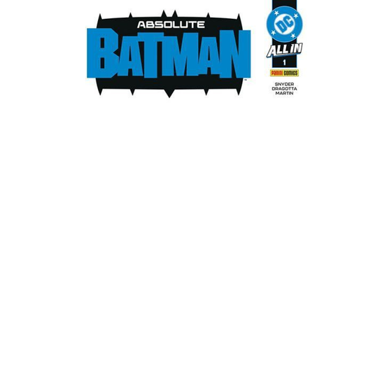 Absolute Batman 1 Edizione Variant Blank Cover